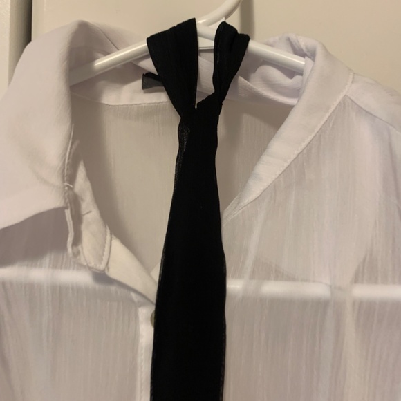 White Suzy Shier Blouse for Women - Picture 2 of 5